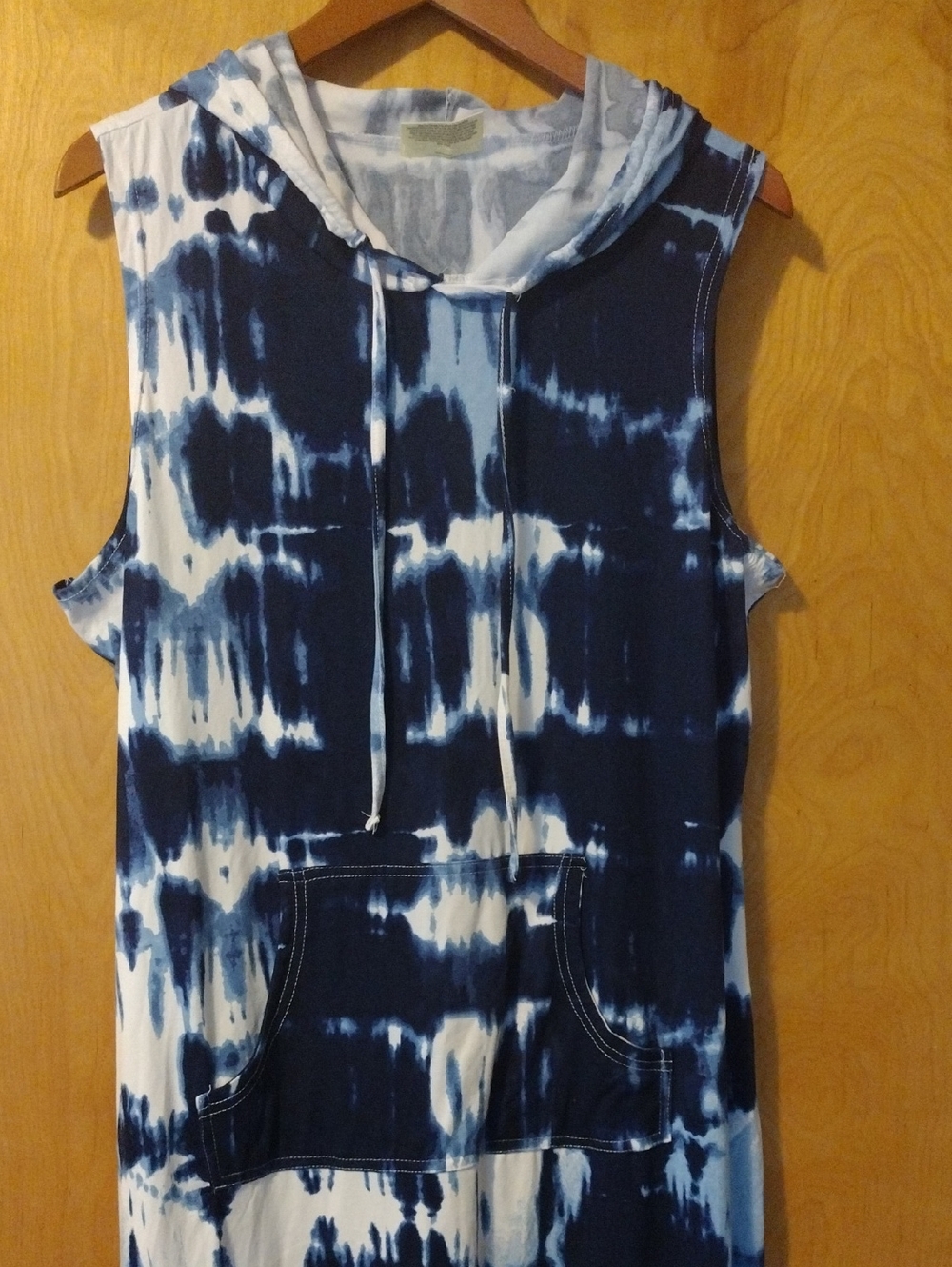Swim Cover-up Tie-Dye Hoodie 3X